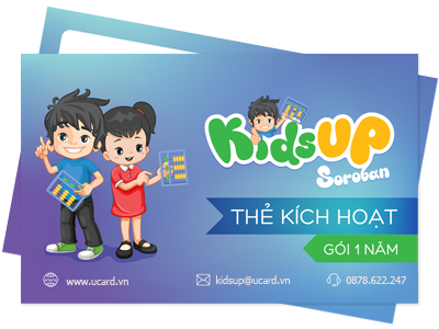 Thẻ học KidsUp Soroban 1 năm